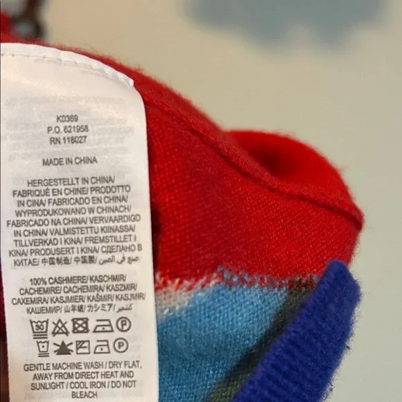 Mod graphic Pink Purple colors pop cashmere Sweater Boden - Picture 8 of 9